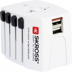 Skross MUV USB 2xA reisadapter kahe USB-pordiga (1.30296)