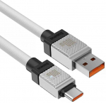 Baseus CoolPlay USB-est USB-C-sse kaabel 100W 1m valge