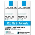 La Roche-Posay Sensitive Riche Soin Hydratant Duo - Kaks niiskustavat nokreemi 40ml