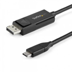 StarTech.com 3,3 jalga (1 m) USB-C to DisplayPort 1.2 kaabel 4K 60Hz kahe suuna DP USB-C-sse vi USB-C DP-sse pratav videoadapterkaabel HBR2/HDR USB Type C/Thunderbolt monitori kaabel
