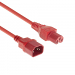 MicroConnect Punane toitekaabel C14-C15, 1,8 m