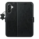 TFO Smart Luxe nahkkar Samsung Galaxy S25 FE / S26 FE juhtkes / must