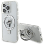 Karl Lagerfeld KLHMP13XHMRSKCH iPhone 13 Pro Max 6.7" biay/white hardcase Ring Stand Karl AND Choupettte MagSafe