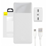Baseus Powerbank Bipow 30000mAh, 15W (valge)