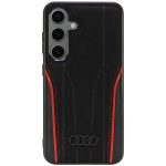Audi Ehtne nahk MagSafe S24 S921 czarno-czerwony/mustapunane kvakott AU-TPUPCS24-R8/D3-RD