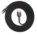 Baseus CATKLF-U91 USB-kaabel 3 m USB 2.0 USB A USB C Must, Punane
