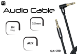 Quick QA-210 AUX 3,5 mm helikaabel 1 m