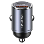 USAMS Autolaadija 30W 1xUSB+ 1xUSB-C kiirlaadija C38
