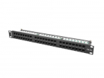 LANBERG Patch Panel 48 port 1U 19" kat.5E UTP mustTranslation: Patch Panel 48 port 1U 19" category 5E UTP black