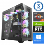 INTOP Ryzen 5 7500F 32GB DDR5 1TB SSD M.2 NVME RTX5070 12GB WIN11Pro