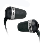 Koss Plug - in-ear headphones, Black, Silver