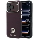 GUESS Nukutatud marate strassidega logo MagSafe-karp iPhone 18 Pro Max / 17 Pro Max jaoks, viinipunane