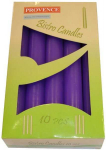 PROVENCE Table Candle Violet 2x17cm 10pcs