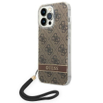 GUESS GUOHCP14LH4STW iPhone 14 Pro 6,1" brzowy/pruun hardcase 4G Prindi rihm