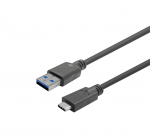 VivoLink USB-C isane - Meessoost kaabel 12,5m must