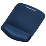FELLOWES Hiirematt ketoe toega PlushTouch hiirepadi ei-libiseva kummi alusega ja antibakteriaalse kaitsega Ergonoomiline hiirematt arvutile, slearvutile, kodu- ja kontorikohale Sinine
