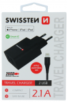 Swissten Nutikas IC reisislm 2x USB 2.1A Lightning MFI kaabliga 1.2 m