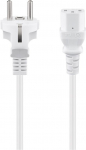 Goobay tp F, CEE 7/7 - C13 toitejuhe, 5 m, valge (96041)