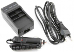 Xrec Double Charger for 2x Rechargeable Battery for GoPro HERO 7/6/5