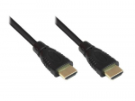 Alcasa 2m 2xHDMI HDMI kabel HDMI tp A (Standard) Must