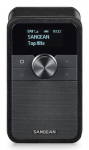 Sangean DDR-8 compacte houten DAB+ en FM radio met Bluetooth ontvangst, Midnight Oak Personal Digital