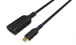 MicroConnect USB-C to Displayport adapter 0,2m, Black