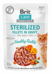 BRIT Care Cat Sterilized Pouch Fillets in Gravy Healthy Rabbit 85g