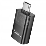 Adapter OTG USB C USB A Hoco UA36B lbipaistev must