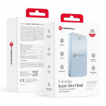 MagSafe-iga hilduv toitebank Forcell F-Energy SuperSlim F10K8 QC4.0 PD3.0 15W 10000 mAh sinine