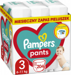 Pampers Lahingupksid 3, 6-11 kg, 204 tk.