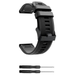 Riff QuickFit 22mm universaalne silikoonribas Garmin Fenix 5 / 5 Plus / 6 / 6 Plus / 7 / 7 Pro / Epix Gen 2 / Epix Pro 47mm / Approach S60 / S62 / S70 47mm must