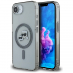 Karl Lagerfeld Etui IML Metal Karl AND Choupette Heads MagSafe do iPhone 16e czarny