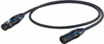 Proel professionaalne mikrofonikaabel, 1m, must (PRESO215LU01G)