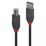Lindy USB 2.0 kabel, tp A/B, anthraatiline, M/M, 5m pikkus