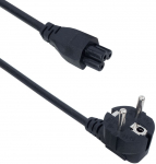 Fuj:tech CEE 7/7 C5 toiteseadel nurgaga, must, 3 m (JT008-ST2-Must-3m)