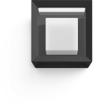 PHILIPS Hue Econic Outdoor nutikas seina- / laevalgusti, must, lame, kandiline, 26 cm, 1150 lm (915005731901)