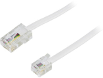Fuj:tech Deltaco RJ11 - RJ45 telefonikaabel, 1 m, isane / isane (DEL-1701)