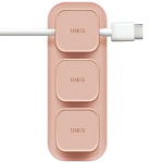 uniq Pod Mag magnetiline kaablikorraldaja + alus roosa/roosa roosa