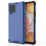 Hurtel Honeycomb Case armor cover with TPU Bumper for Samsung Galaxy A42 5G blue