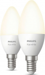 Philips Hue White lylamppu, E14, kynttillamppu, 470 lm, 2 kpl (929003021102)