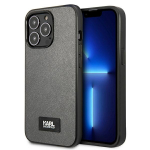 Karl Lagerfeld KLHCP13LSFMP2DG iPhone 13 Pro / 13 6,1" kvakott srebrny/silver Saffiano Plaque