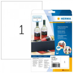 Herma Sdemiktrki likivad sildid A4 210x297 mm valge paber likiv 10 tk.