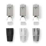 Nedis RJ45 lbivoolukonnektor CAT7 FTP tdelt/slmitult juhtmete jaoks (10 tk)