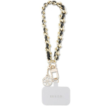 GUESS hand strap GUOUCHSAMC4K (Saffiano Chain Strap 4G Charm) black