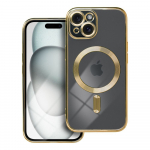 ELECTRO MAG COVER case compatible with MagSafe for IPHONE 15 gold