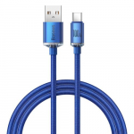 Baseus Crystal Shine USB kaabel 1,2 m USB A USB C sinine