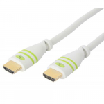 Techly HDMI kiiruseis Kabeliga Ethernetiga A/A/M/M 5m valge