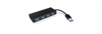 ICY BOX IB-AC6104-B USB 3.2 Gen 1 (3.1 Gen 1) Type-A 5000 Mbit/s Black