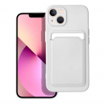 Riff Kaardisarja silikoonkattembris Apple iPhone 15 Pro Max jaoks Valge