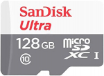 SanDisk Ultra Light 128GB MicroSDHC + SD Adapter 100MB/s Class 10